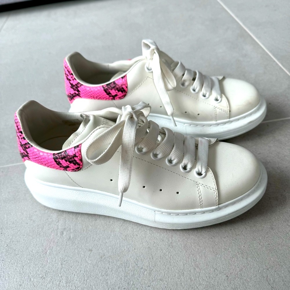 Alexander Mcqueen | Python Embossed Leather Platf… - image 1